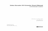 Video Decoder EI3 Extender Board Manual - Farnell