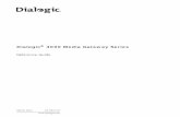 Dialogic® 4000 Media Gateway Series Reference Guide (DMG4000