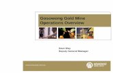 Gosowong Gold Mine Operations Overview - Newcrest Mining