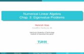 Numerical Linear Algebra Chap. 3: Eigenvalue Problems - TUHH