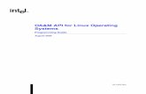 OA&M API for Linux Operating Systems Programming Guide - Dialogic