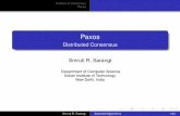 Paxos - Distributed Consensus - Department of Computer