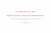 Installing Agile PLM on WebLogic - Oracle Documentation