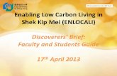 Enabling Low Carbon Living in Shek Kip Mei (ENLOCALI