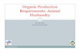 Organic Production Requirements: Animal Husbandry