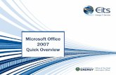 Microsoft Office 2007 Quick Overview - Energy