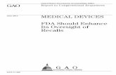 GAO-11-468 Medical Devices: FDA Should Enhance Its Oversight