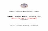 SHOTGUN INSTRUCTOR (Instructorâ€™s Manual)