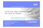 SCSI over Fibre Channel Support for Linux on zSeries