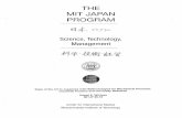 THE MIT JAPAN PROGRAM - [email protected]