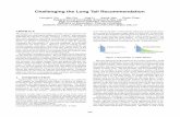 Challenging the Long Tail Recommendation - VLDB Endowment Inc