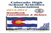 Colorado High School Activities Association 2013-2014 Handbook