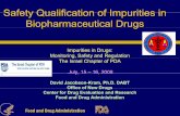 Safety qualification of impurities in biopharmaceutical drugs