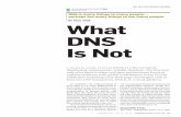 BY PauL VixiE What DnS is not
