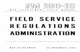 FM 100-10, Field Service Regulations, Administration - Ibiblio
