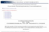 CONSTITUTION OF THE COMMONWEALTH OF PENNSYLVANIA
