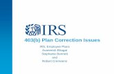 403(b) Plan Correction Issues - Internal Revenue Service