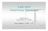 Law and Veterinary Medicine