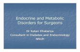 Endocrine and Metabolic Disorders for Surgeons