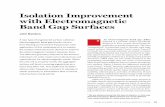 Isolation Improvement with Electromagnetic Band Gap Surfaces