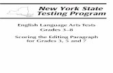 English Language Arts Tests Grades 3â€“8 - p-12 - New York State