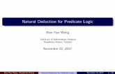 Natural Deduction for Predicate Logic - Academia Sinica