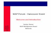 WAP Forum - Vancouver Event