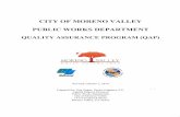 QUALITY ASSURANCE PROGRAM (QAP) - Moreno Valley