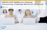 GW100 SAP NetWeaver Gateway Consuming a Gateway Service in