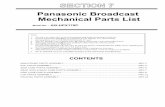 Mechanical Parts List - Panasonic North America