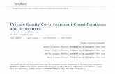 Private Equity Co-Investment Considerations and Structures