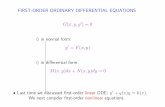 FIRST-ORDER ORDINARY DIFFERENTIAL EQUATIONS in normal …