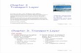 Ch 3Chapter 3 Transport Layer