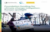 Foundation funding for climate change mitigation: Europe ...