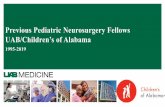 Previous Pediatric Neurosurgery Fellows UAB/Children’s of ...