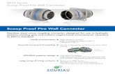 Scoop Proof Fire Wall Connector - SOURIAU