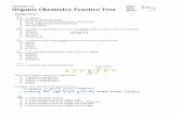 Organic Chemistry Practice Test Key - Weebly
