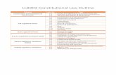 LLB203 Constitutional Law Outline - StudentVIP