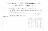 Lecture 15 Sequential Circuit Design