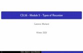 CS116 - Module 5 - Types of Recursion