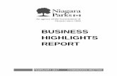 BUSINESS HIGHLIGHTS REPORT - Niagara Parks