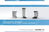 Instruction Manual Variable area flow meter Q-Flow