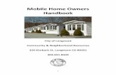 Mobile Home Handbook - Longmont, Colorado