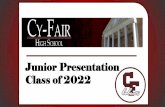 Junior Presentation Class of 2022