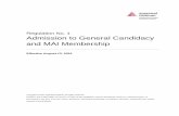Regulation No. 1 Admission to General Candidacy and MAI ...