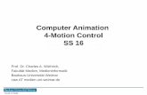 Computer Animation 4-Motion Control SS 16