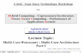Lecture Topic - C-DAC