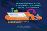 INCREASING PEOPLE’S ACCESS TO PROCUREMENT …