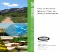 Master Plan for Waste Reduction - City of Boulder, Colorado