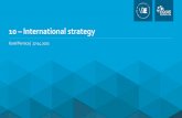 10 – International strategy